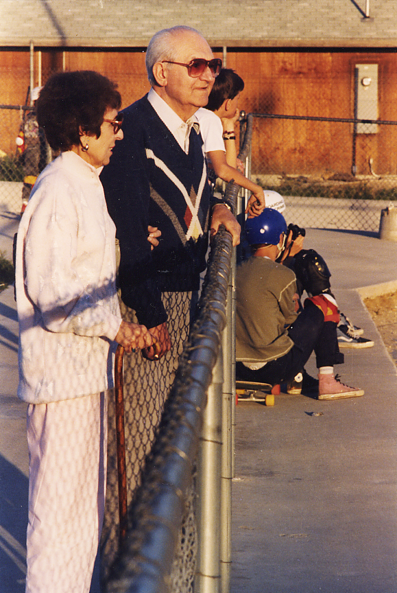 Grandpa and Grandma at ThePipeline March 1988