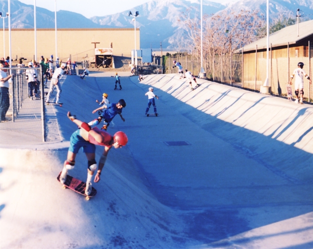Pipeline Skatepark Upland CA 1986 photo jason oliva
